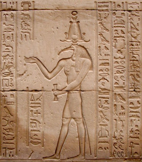 A depiction of the Egyptian god of writing, Thoth. 