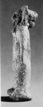 ND 5296, Metropolitan Museum of Art, Rogers Fund, 1957. Green terms this figurine "Janus-faced," with both leonine and human faces. Plate XIIb.