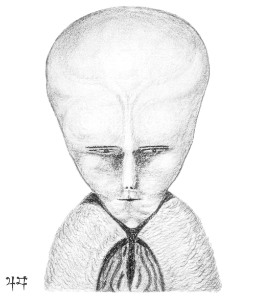 Aleister Crowley, LAM, Dead Souls Exhibition, Greenwich Village, NY, 1919, frontispiece to Crowley's Commentary to Blavatsky's Voice of the Silence