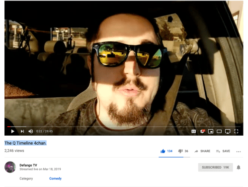 Q Manuel Chavez III aka Defango March 18, 2018 Screenshot