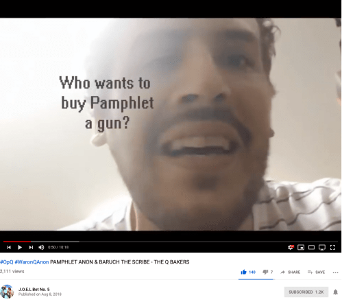 Q Screenshot Coleman Rogers PamphletAnon Who Wants to Buy Pamphlet A Gun? He is a Felon!