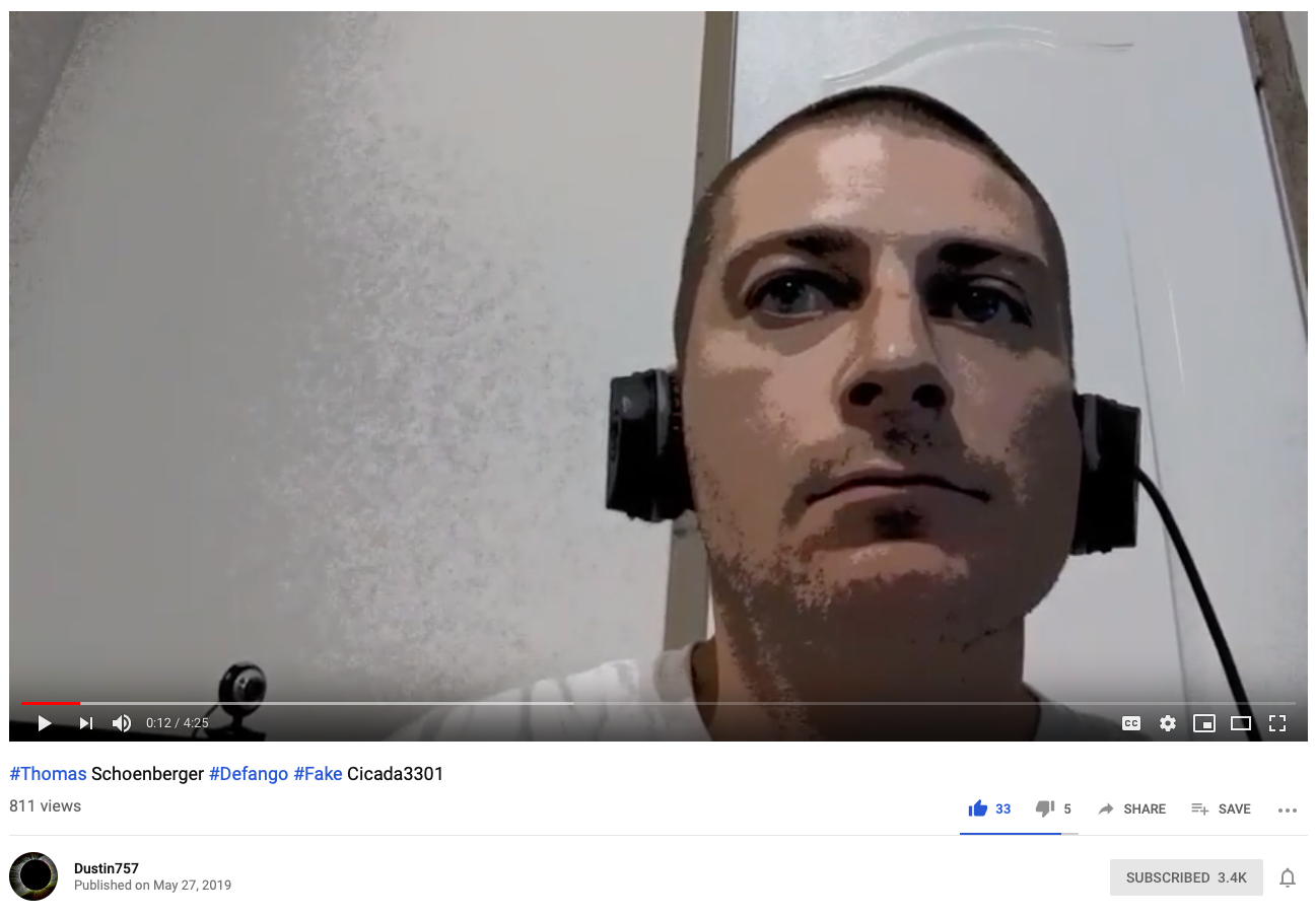 Cicada gHOST3301 Dustin757 YT May 27, 2019
