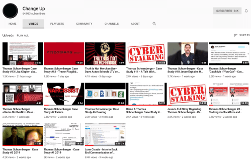 Cicada Change Up TS Epic Collection Critical Videos of Schoenberger Malfeasance YouTube