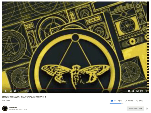 Cicada Lestat gHOST Talk Part 1 June 30 2019 Pentagrams Illustrations