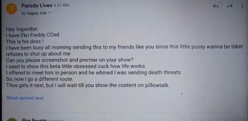 Cicada TS Sock to Vapor Bat Doxxing Fkn Freddy UGLY