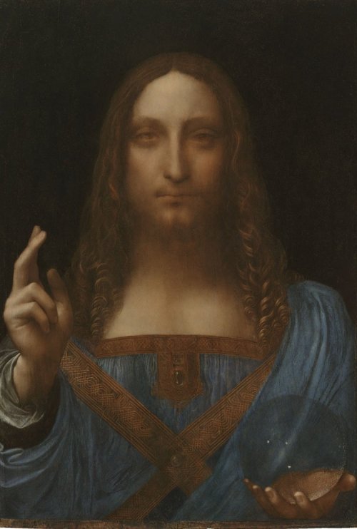 Leonardo da Vinci (1452-1519), Salvator Mundi, Oil on Panel, Private Collection, copyright 2011 Salvator Mundi LLC Photo Tim Nighswander, Imaging4Art