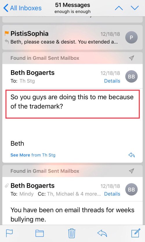 Cicada FOX Pistis Sophia Enough is Enough Thread Trademark 12-18-18 Dec 18 2018 TS Levine Who Else?