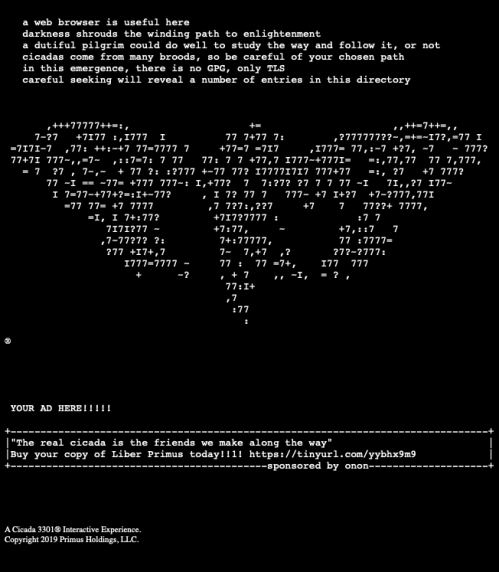 Cicada Marcus Wanner dot Net Brother G September 9 2019