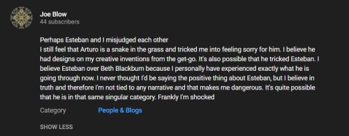 Joe Blow Thomas Schoenberger Sock BELIEVES Beth Bogaerts Manipulated Him, Me, Arturo, Everyone No Date