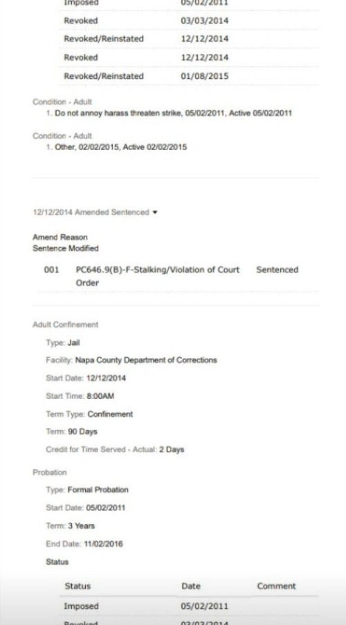 Thomas Schoenberger Case CR155849 Felony Stalking 2011-4