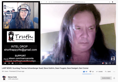 Thomas Schoenberger Full Face Portrait Courtesy Marcus Conte LARP News YT Video Nov 14 2019