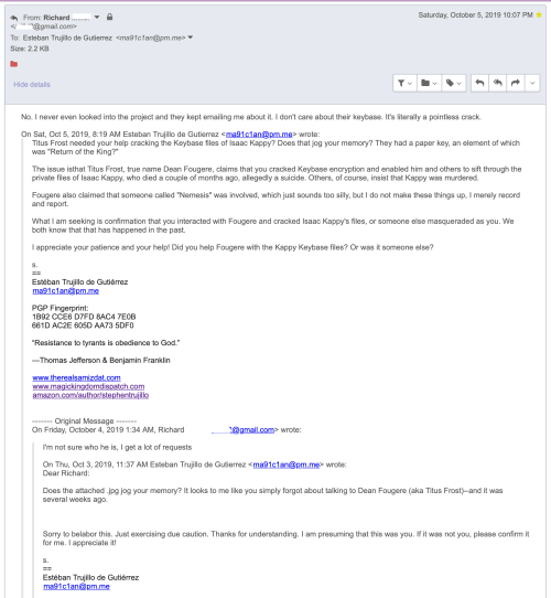 Z 3301 NEVER LOOKED INTO THE PROJECT A POINTLESS CRACK Oct 5, 2019