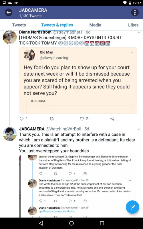 TS Evading Legal Service Jesse September 3 2019 Twitter Diane Nordstrom