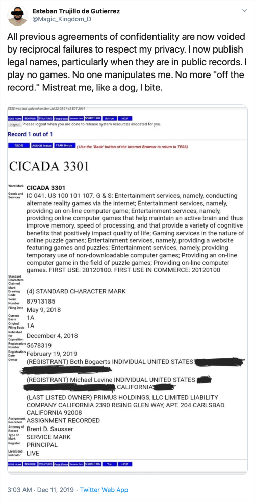 Tweet Me No More Confidentiality Reciprocal Privacy Violations Screen Shot 2019-12-28